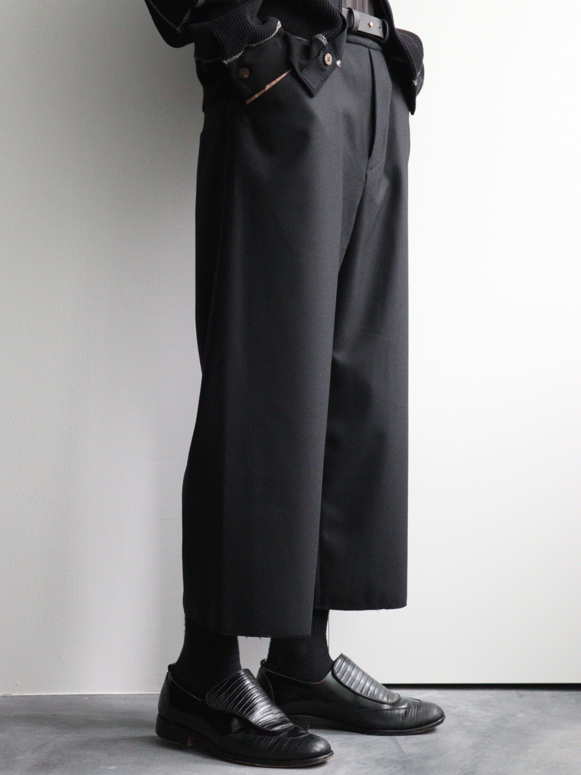 steinyokeau【sunsea】N.M THICKENED w/耳 STRAIGHT PANTS