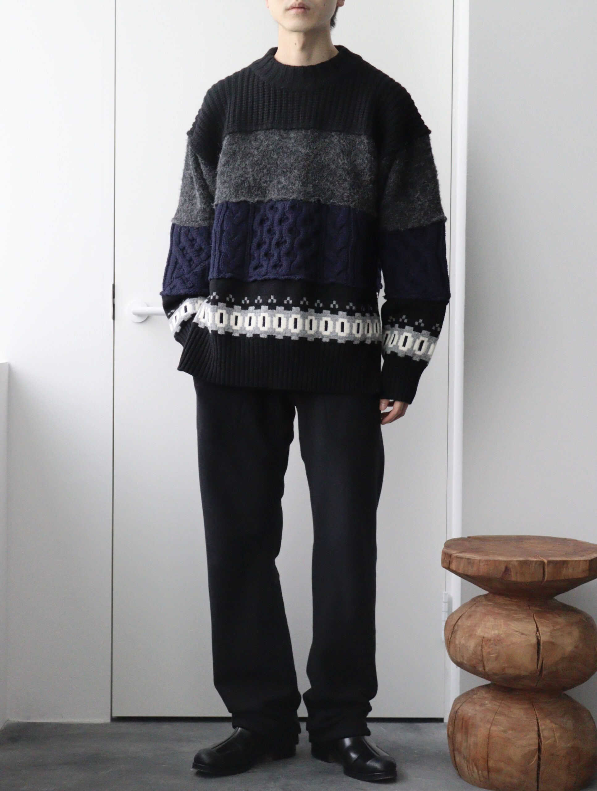 驚きの価格 sacai Wool Knit Pullover ecousarecycling.com