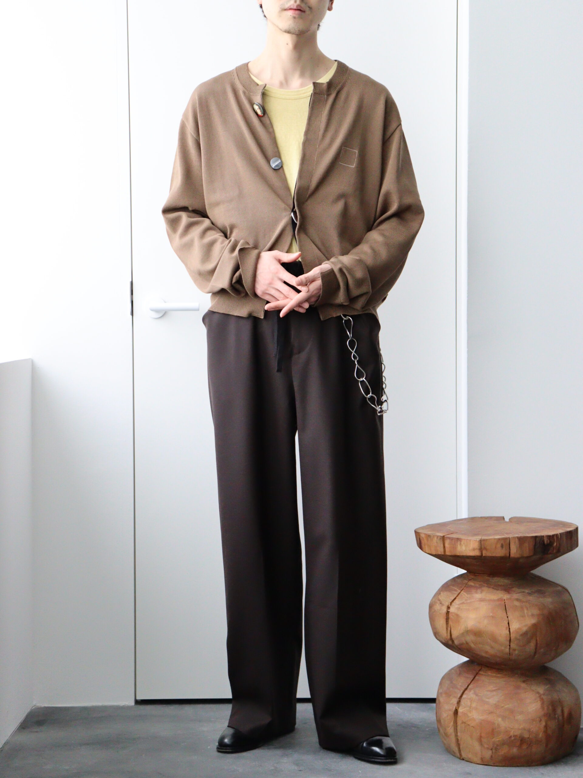 着用数回【美品】SUNSEA　N.M Oxford w/耳 STRAIGHT Pants