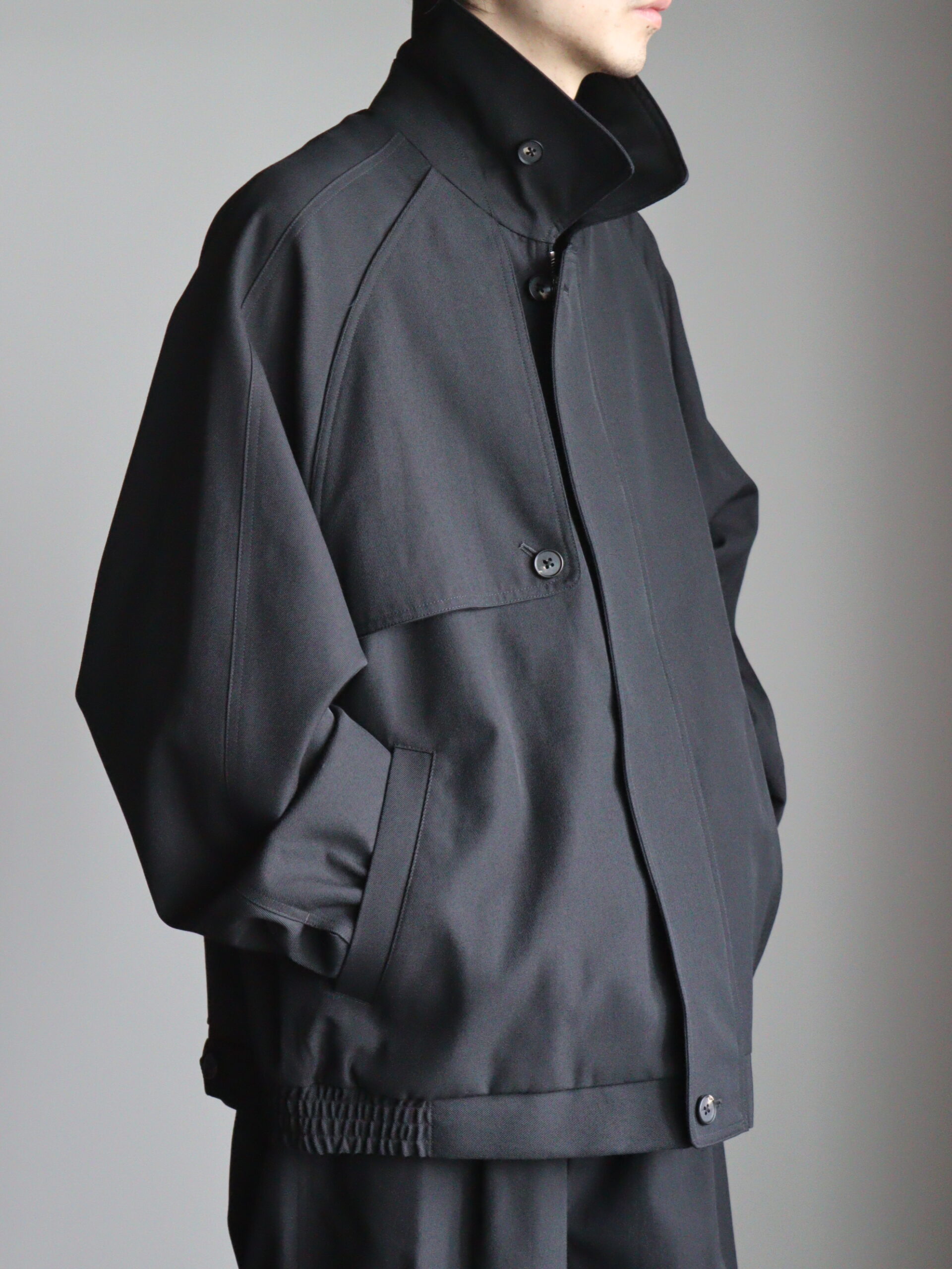 stein】Oversized Harrington Zip Jacket-