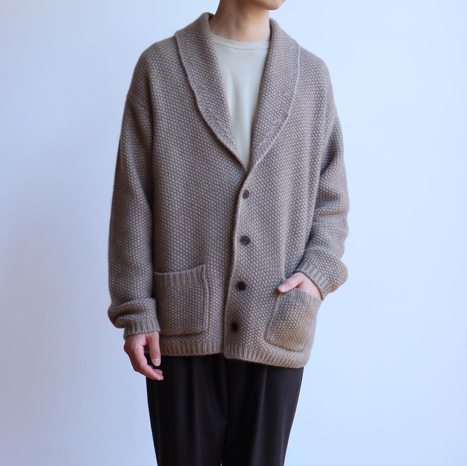 auralee 21aw baby cashmere knit cardigan - カーディガン