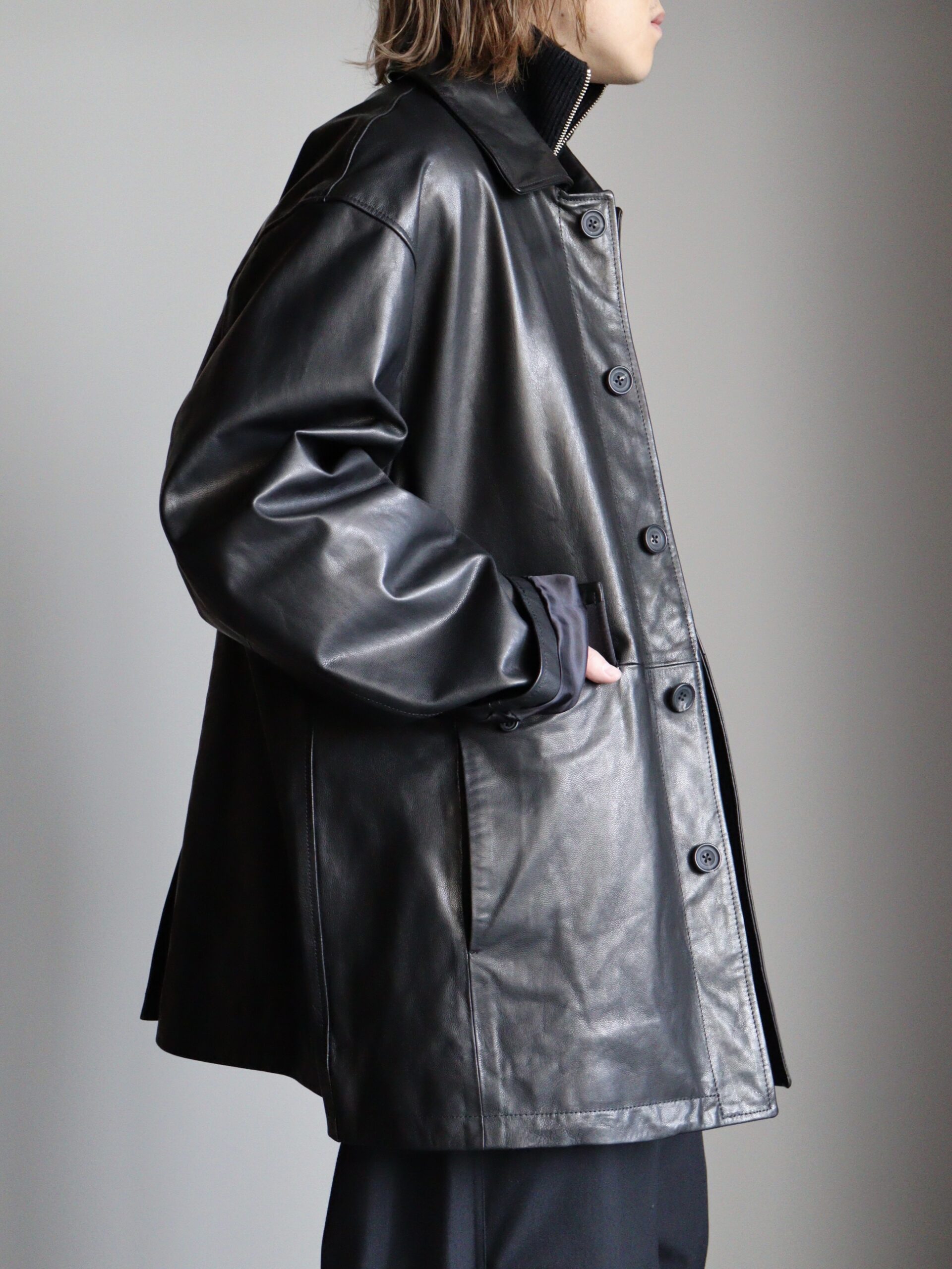 stein 22aw LEATHER MODS COAT レザーモッズコートモッズコート