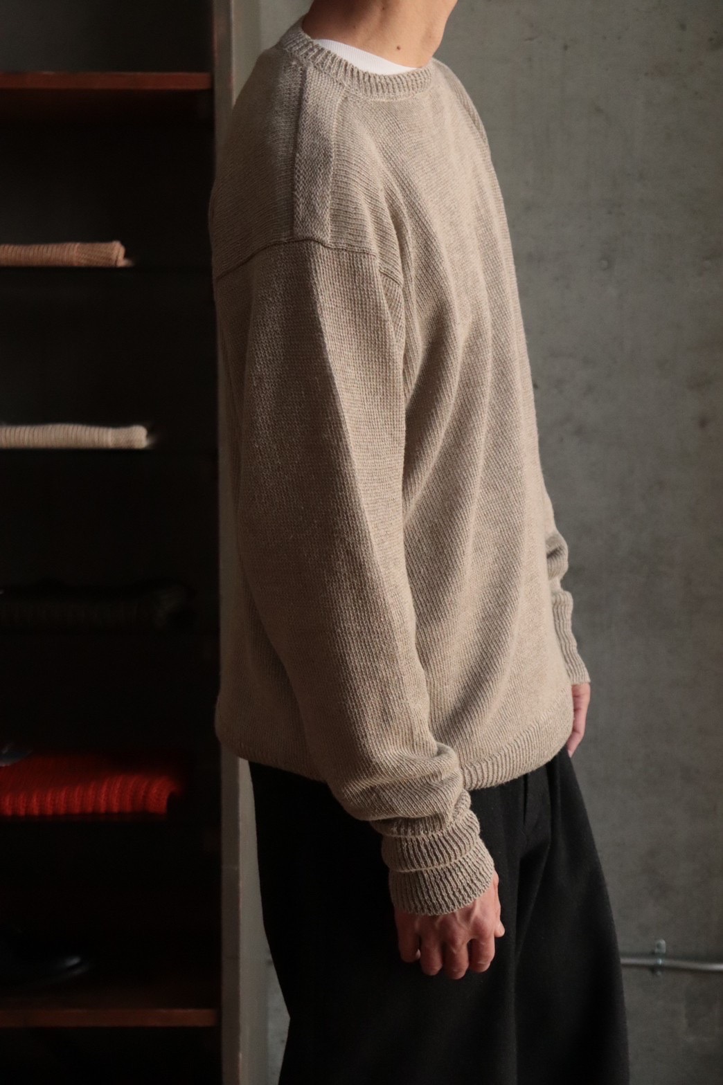 comoli コモリ 22ss ヘンプガンジーニット HEMP www