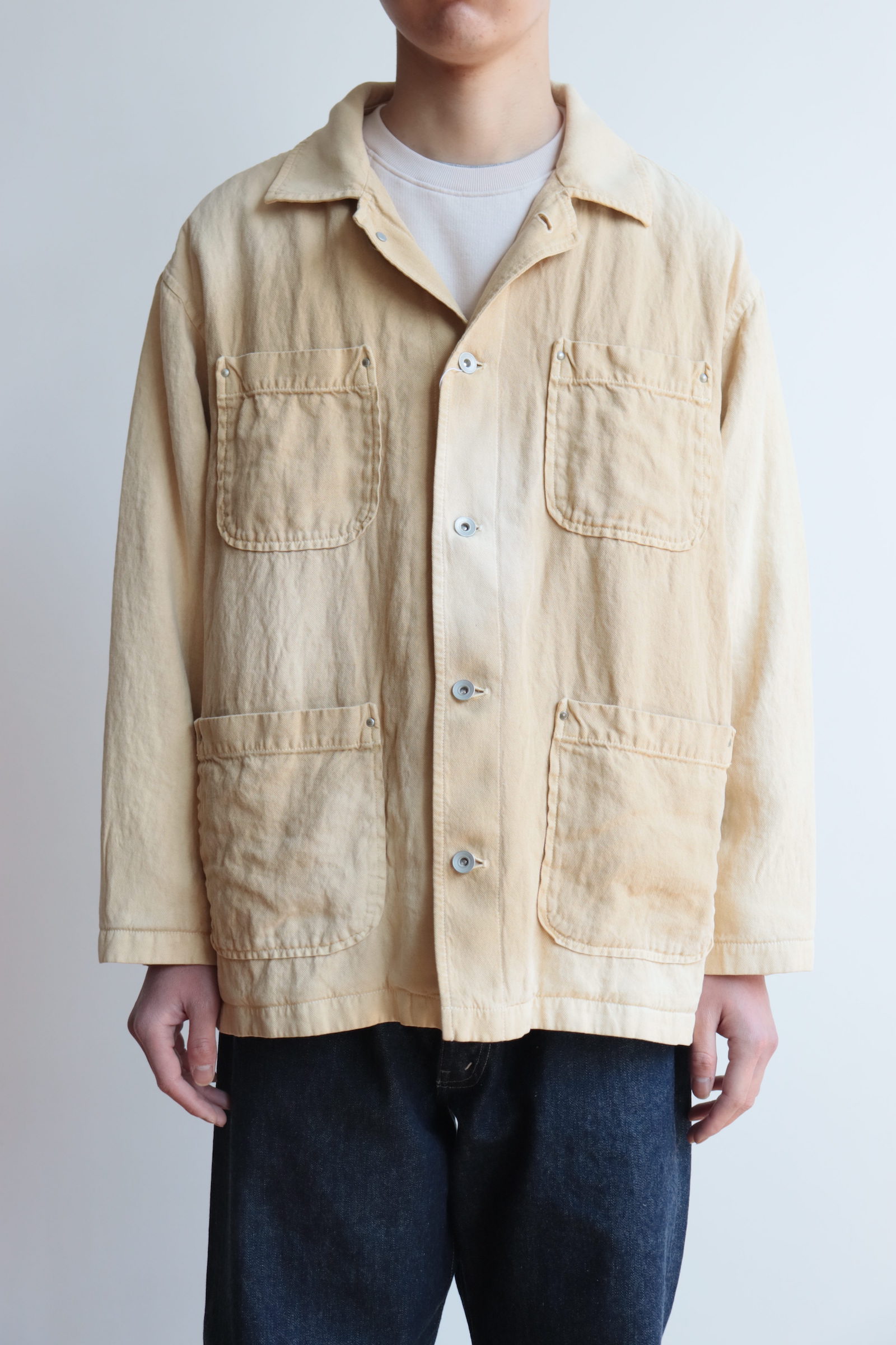 Auralee WASHI DUCK CANVAS BLOUSON 3 グリーン