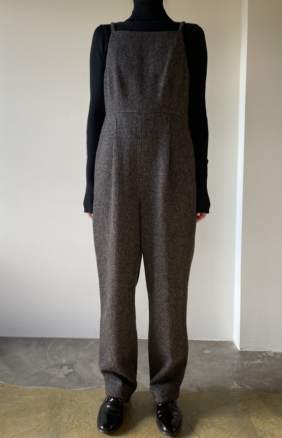 WOOL HAIRLINE LIGHT TWEED OVERALLS 新規出店 www.mineiropropiedades