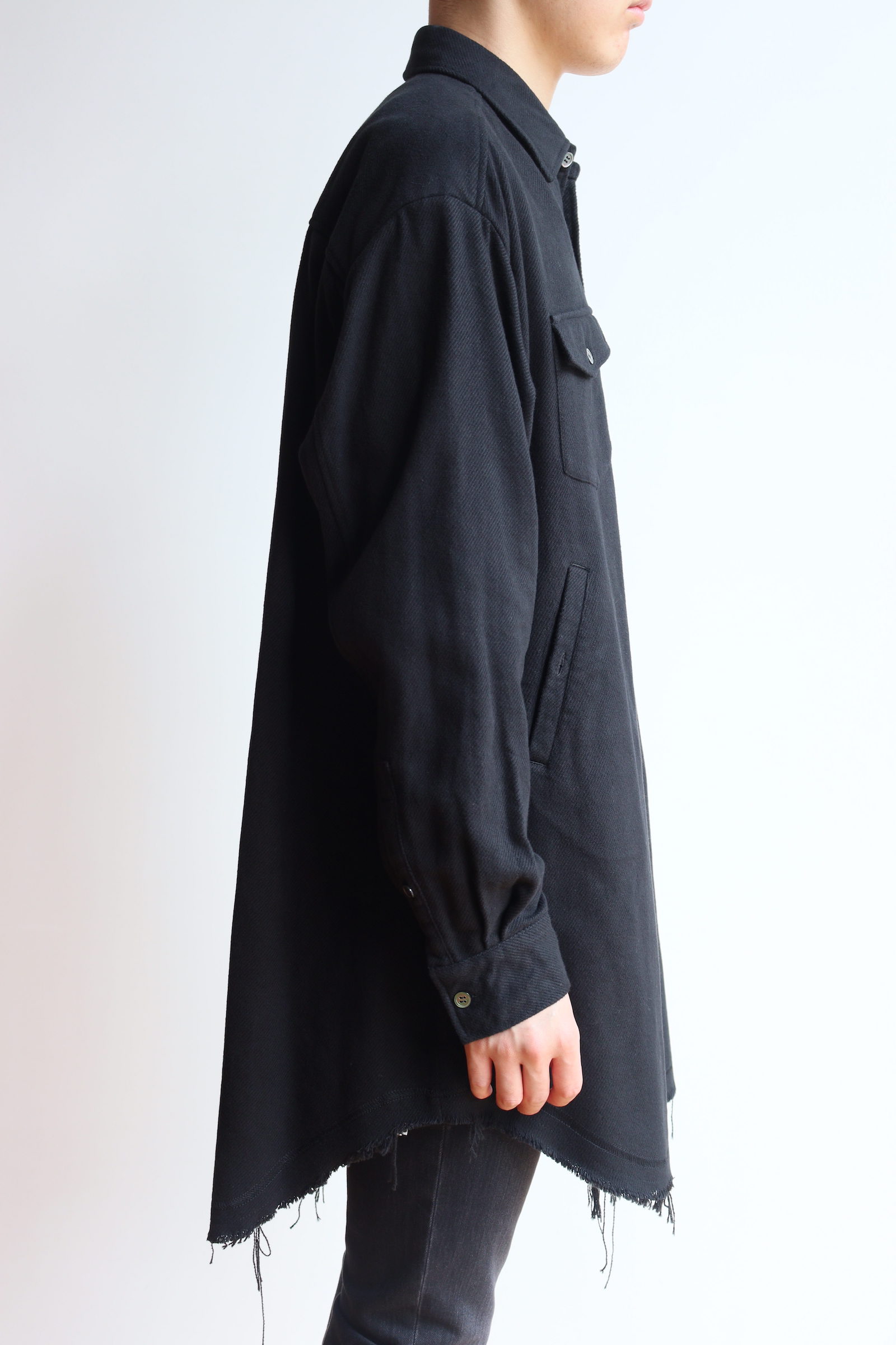 UNDERCOVER シャツ アウター BRUSHED LONG SHIRT