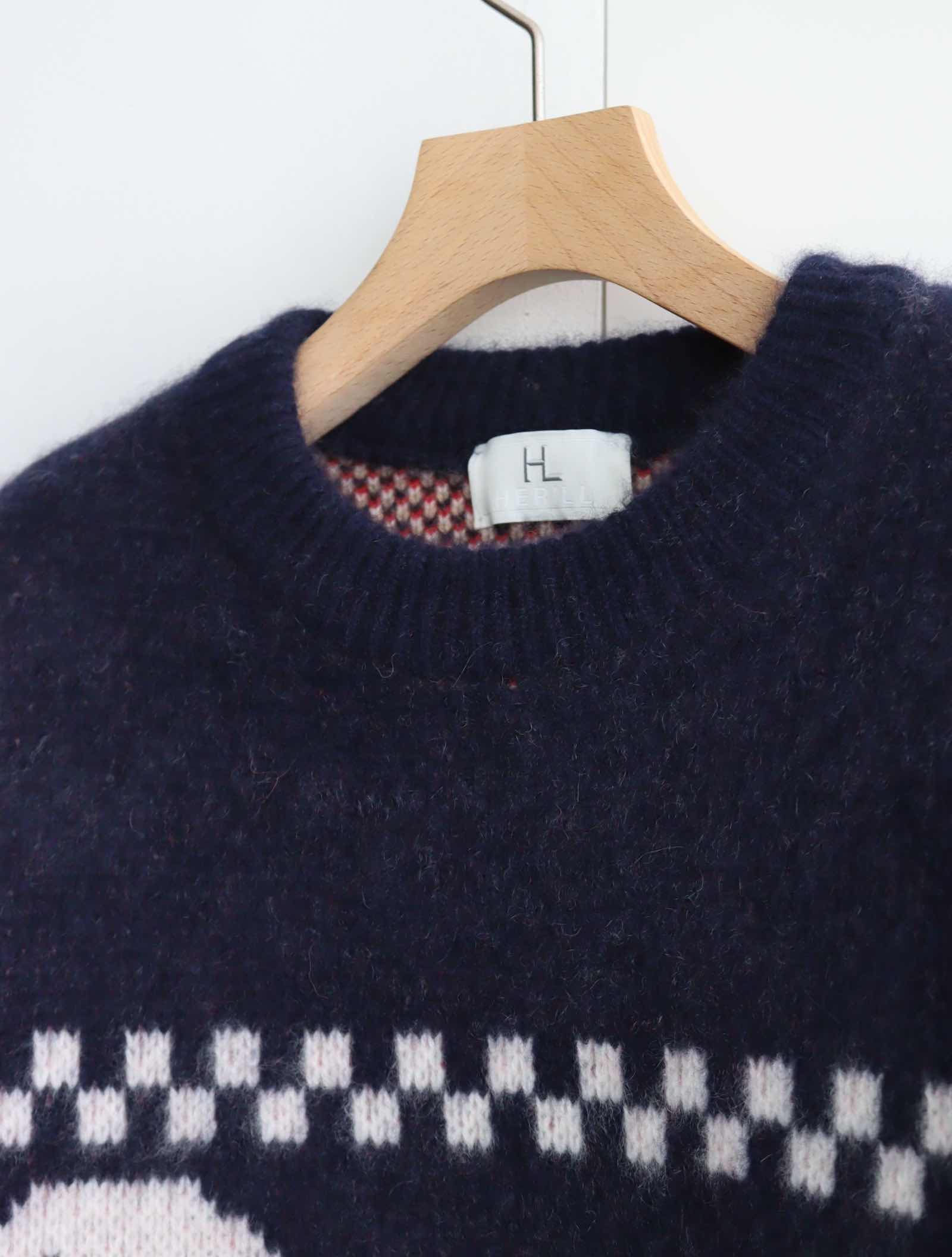 数量は多い 22AW Cashmere Jacquard アヒル Sweater for (AHIRU