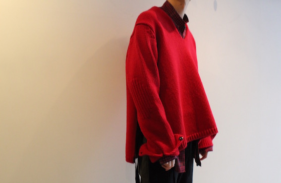 はあります SUNSEA 17AW V-NECK SWEATER サイズ3の通販 by