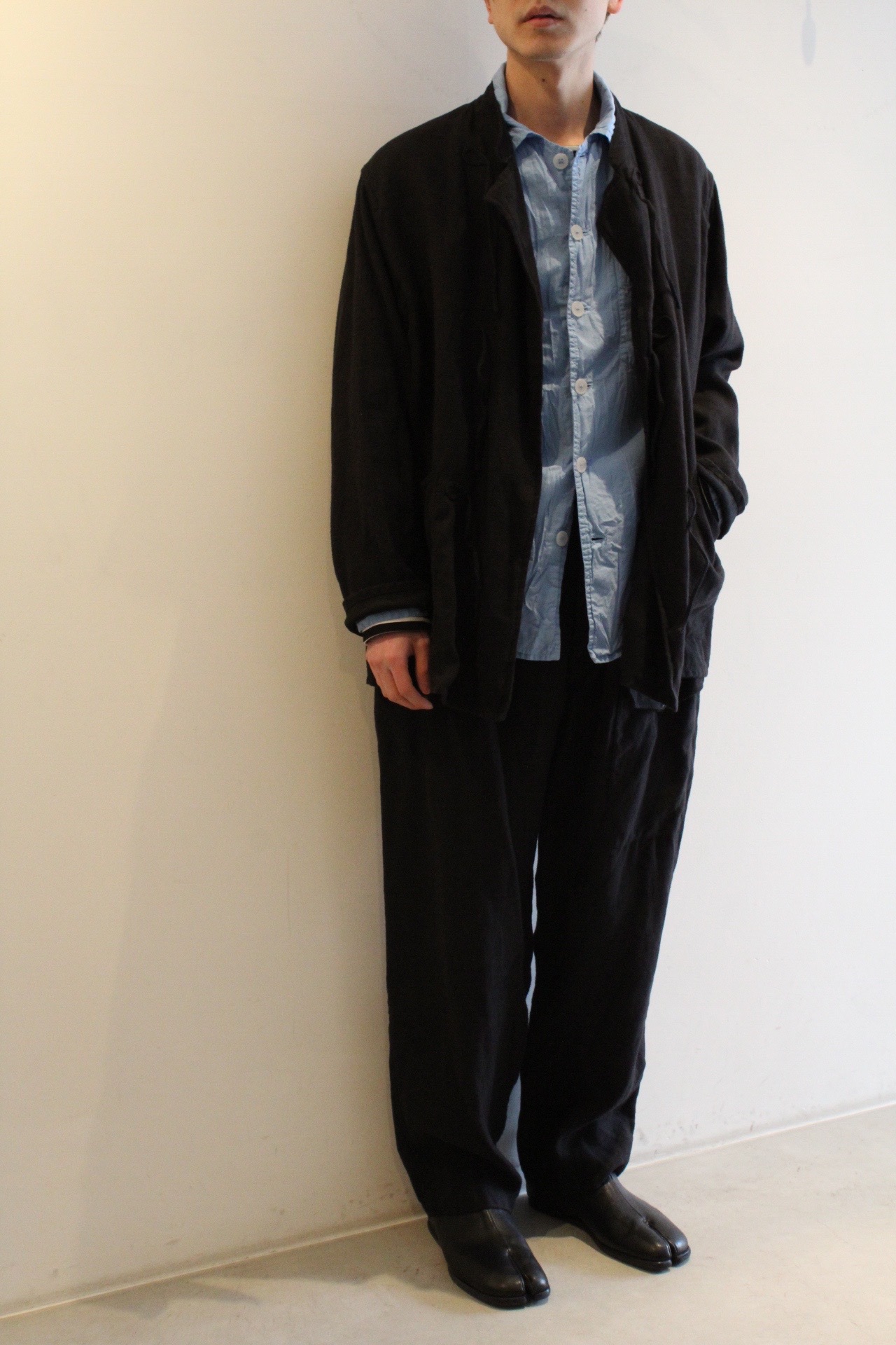 18SS COMOLI リネン起毛 セットアップ ネイビー | www.jarussi.com.br