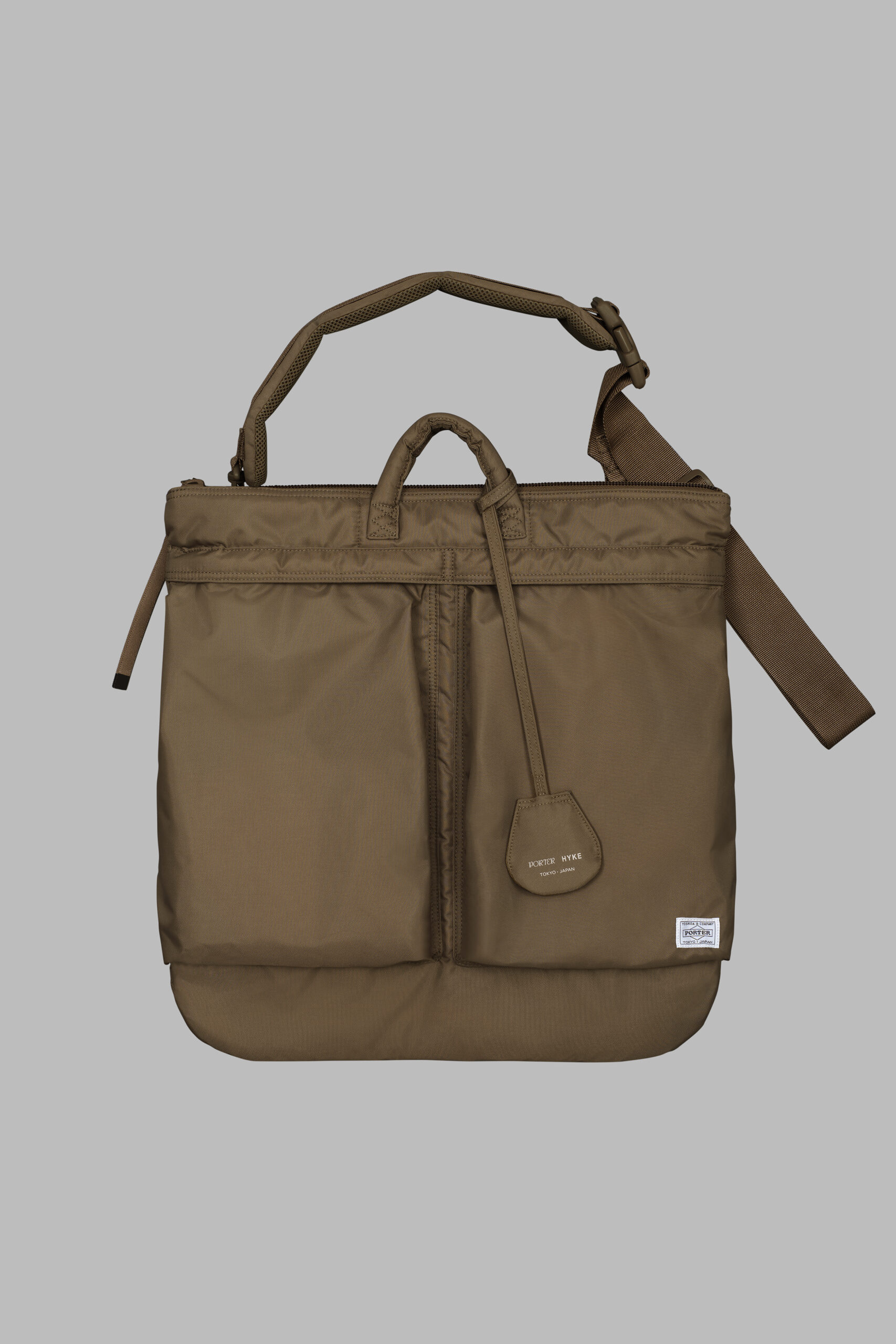 HYKE POTER HELMET BAG COYOTE BROWN 通販