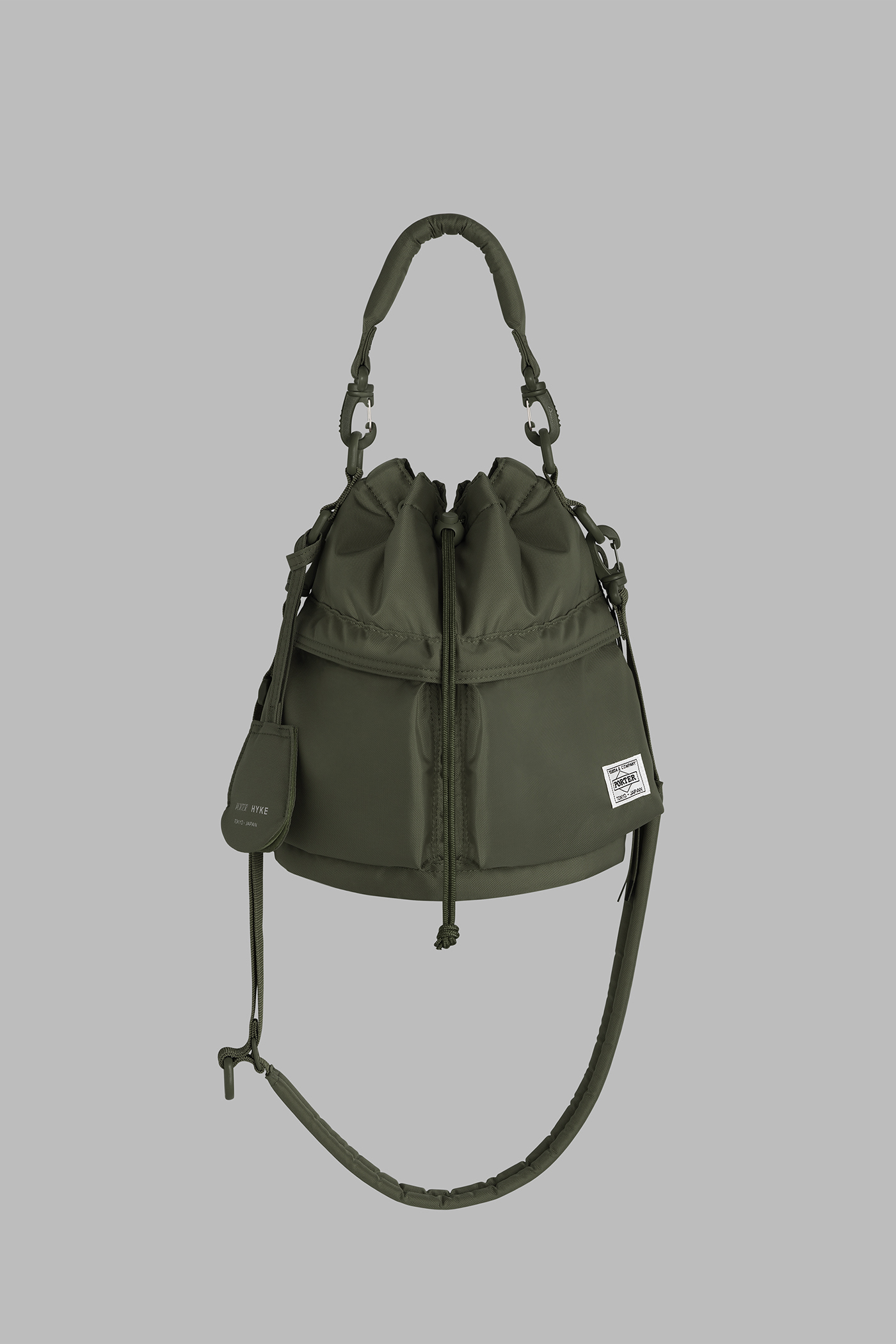 HYKE POTER HELMET BAG OLIVE DRAB 通販